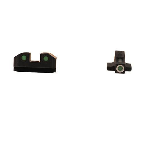 Truglo Front Rear Set Sights TFX Tritium Fiber Optic Set Green, Steel Black, FNX45