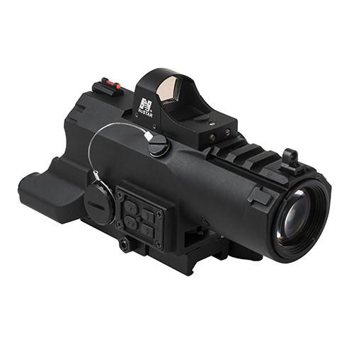 NcStar Eco 4x34mm Prismatic Scope Blue ill, Black