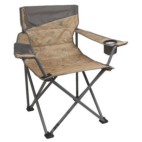 Coleman Chair Quad, Oversized, Topo Print