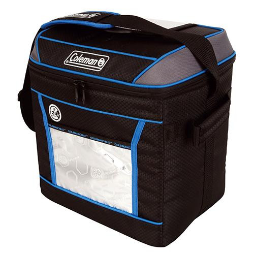 Coleman Soft Cooler 30 Cans, 24 Hour Liner, Blue
