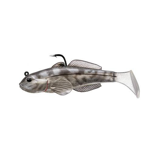 LiveTarget Lures Goby Paddle Tail 3 1/4", Number 1/0 Hook Size. Variable Depth, Smoke