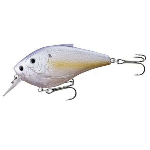 LiveTarget Lures Threadfin Shad Squarebill 3 1/2" Number 1/0 Hook Size, 5'-6' Depth, Ghost/Pearlescent Shad