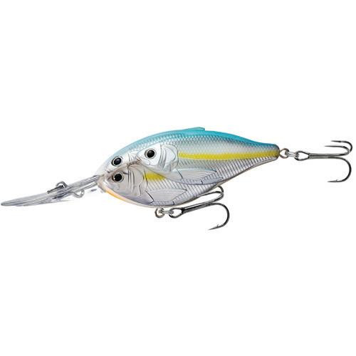 LiveTarget Lures Threadfin Shad Crankbait 3", Number 2 Hook Size, 16' Depth, Metallic Pearl/Blue Shad
