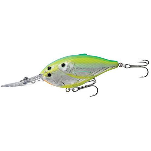 LiveTarget Lures Threadfin Shad Crankbait 3", Number 2 Hook Size, 16' Depth, Metallic Citrus Shad