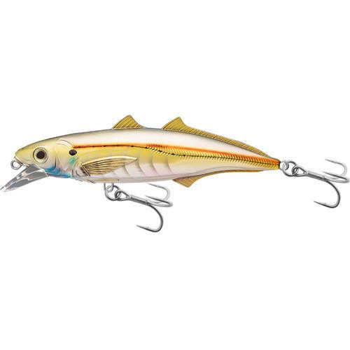 LiveTarget Lures Cigar Minow Jerkbait 6", Number 2/0 Hook Size, 2'-6' Depth, Pearl/Gold
