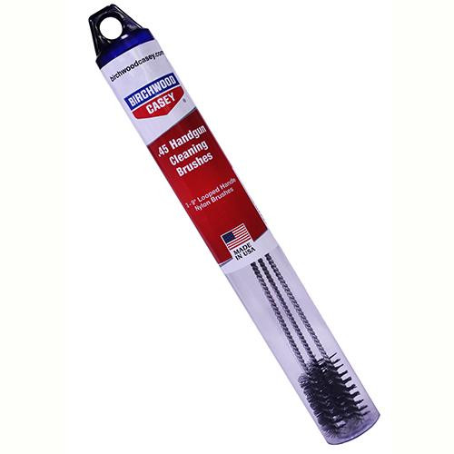 Birchwood Casey Handgun Looped Cleaning Brushes 45 Caliber Brush Set, Per 3