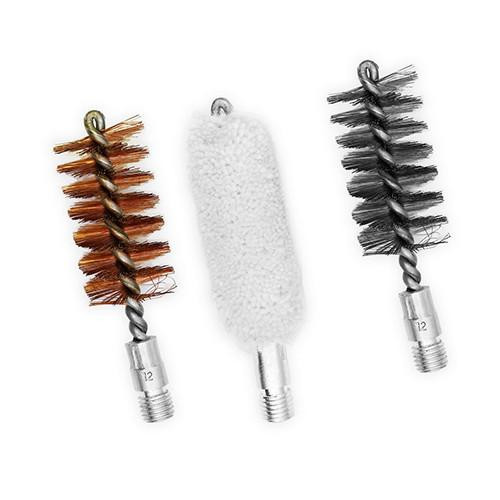 Birchwood Casey Bronze, Cotton and Nylon Cleaning Combo Pack .30 Caliber, 3 Brushes