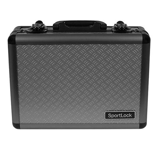 SportLock AlumaLock Double Handgun Case Gray