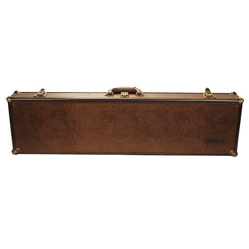 SportLock LeatherLock Takedown Case Deluxe Over/Under Shotgun, Brown