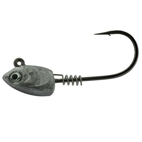 Gamakatsu Superline Swim Bait Head Hook Size 5/0. 3/8 oz, Clear, Per 3
