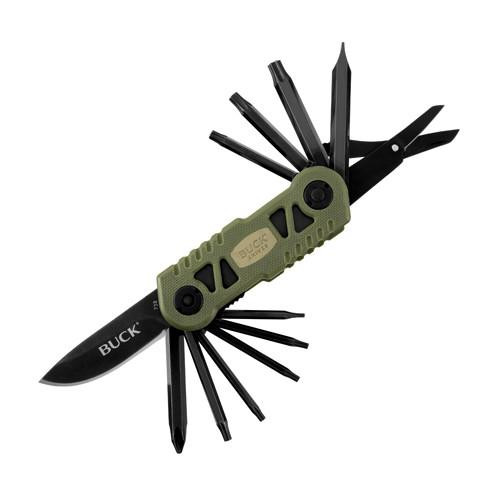 Buck Knives Bow TRX Multi Tool with Broadhead Wrench Green G10 Handle and Polyester Sheath, Boxed
