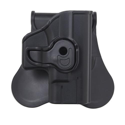 Bulldog Cases Polymer Holster with Paddle/Belt Loop Glock 19,23, and 32 (Gen 1,2,3,4), Black