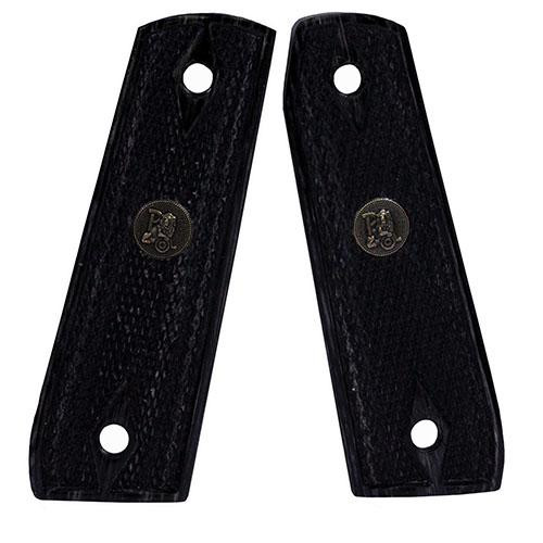 Pachmayr Renegade Wood Laminate Pistol Grips Ruger 22/45, Charcoal, Checkered