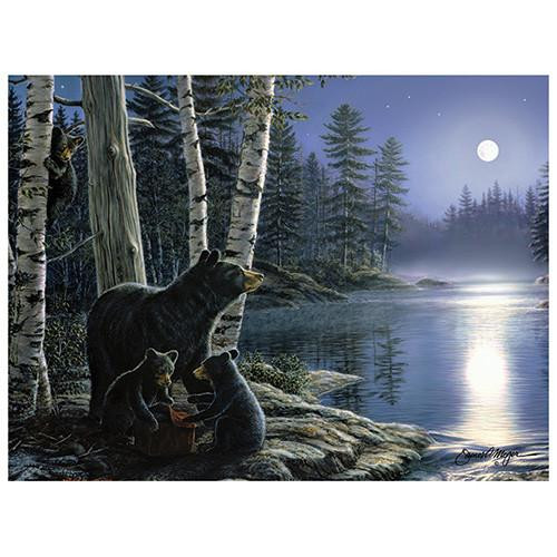 Rivers Edge Products 16"x12" LED Wall Art  Bears and Moon