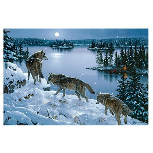 Rivers Edge Products 24"x16" LED Wall Art Nite Wolves