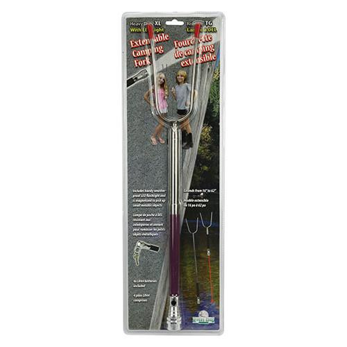 Rivers Edge Products Heavy Duty Camp Fork with Flashlight, Extra Long