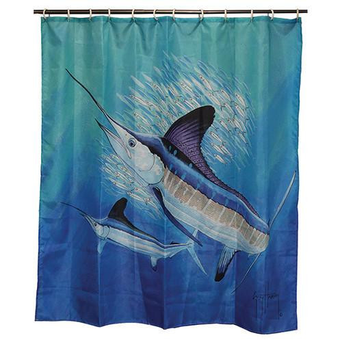 Rivers Edge Products 70" x 72" Marlin Shower Curtain