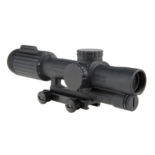 Trijicon VCOG 1-6x24mm Green Segmented Riflescope Circle/Crosshair .223/55 Grains Ballistic Reticle with Thumb Screw Mount, Black