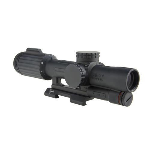 Trijicon VCOG 1-6x24mm Green Segmented Riflescope Circle/Crosshair .308/175 Grains Ballistic Reticle with Quick Release Mount, Blk