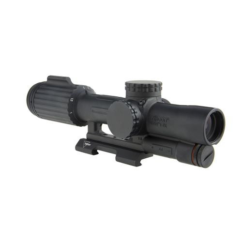 Trijicon VCOG 1-6x24mm Green Horseshoe Dot/Crosshair Riflescope .308/175 Grains Ballistic Reticle with Quick Release Mount, Black