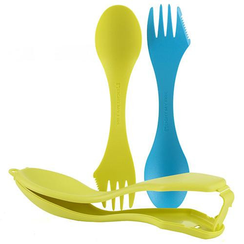 Light My Fire Spork N Case Plus 1 Cyan and Lime