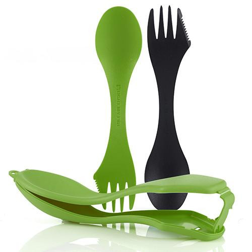 Light My Fire Spork N Case Plus 1 Black and Green