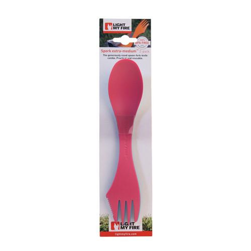 Light My Fire Spork XM 2-Pack Fuchsia and Cyan