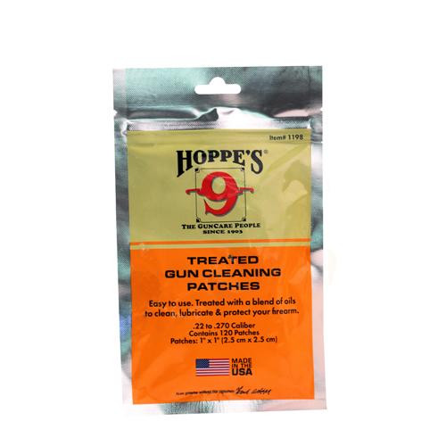 Hoppes Gun Cleaning Patches .22 Treated