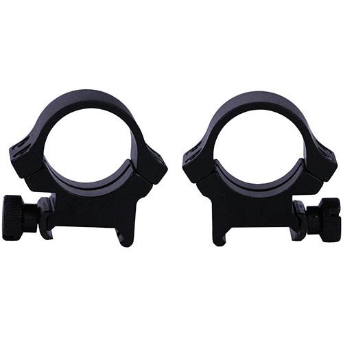 Weaver Four Hole Rings Redfield, High, Matte Black