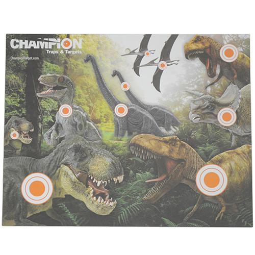 Champion Traps and Targets Paper Targets Dinosaur Hunt, 12 Pack