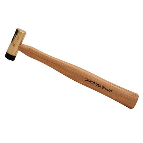 Grace USA Tools Delrin Tipped Brass Hammer 4 oz