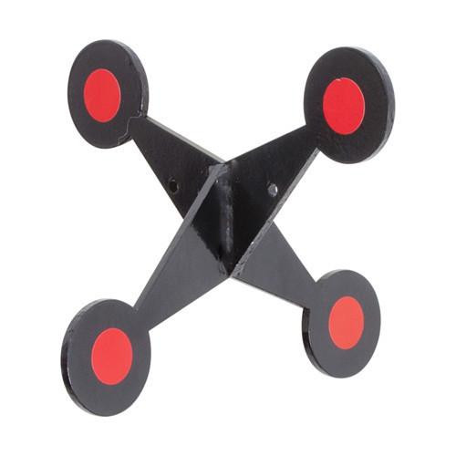 Allen Cases Pyramid Steel Target, Medium, Black/Orange