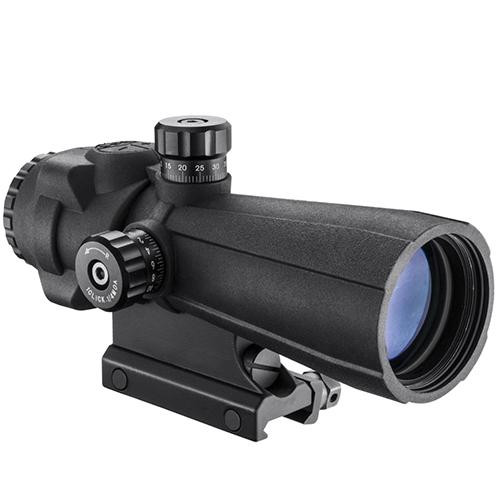 Barska Optics AR-X Pro Prism Scope 5x40mm, Illuminated Cross Dot Reticle, Black