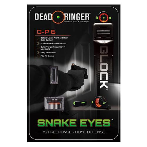 Dead Ringer Glock G-P 6 Optical Lexan Front and Rear Sights