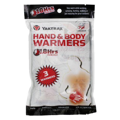 Yaktrax Hand and Body Warmer, 3 Pack