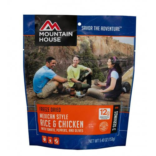 Mountain House Entrees Mexican Style Rice and Chicken, 3 Servings