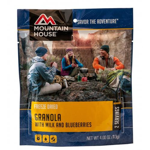 Mountain House Breakfasts Granola with Milk and Blueberries, 2 Servings