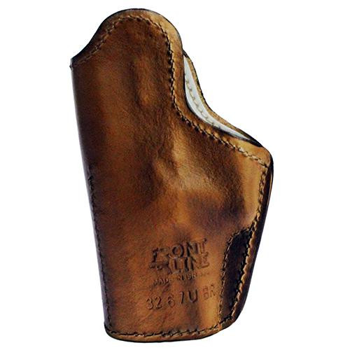 Frontline Inner Waistband Leather Holster Wal;ther PPX Up to 5" Barrel, Brown, Right Hnd