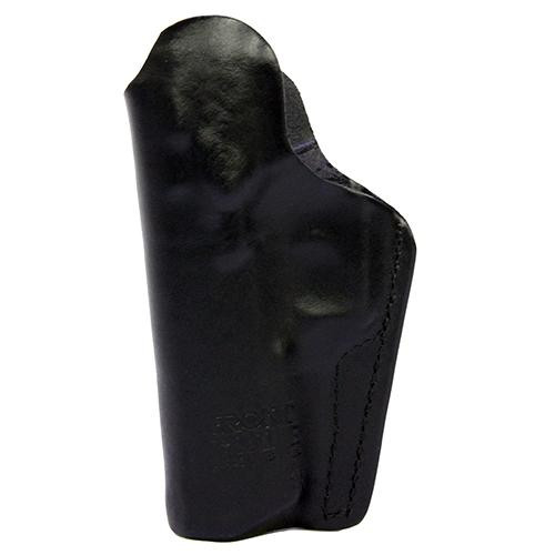 Frontline Inner Waistband Leather Holster Jericho/Baby Eagle  Full Size with Rails Up to 5" Barrel with Rail, Black, RH