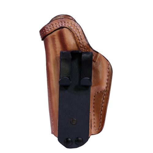 Frontline Inner Waistband Tuckable Leather Holster Sig Sauer P229, Brown, Left Hand