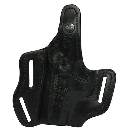 Frontline Multi Purpose Pancake Leather Holster CZ 75 P07 Duty, Black, Right Hand