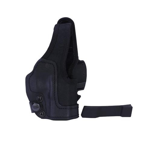 Frontline KNG Thumb Break Belt Holster Glock 26/27/28, Black, Right Hand
