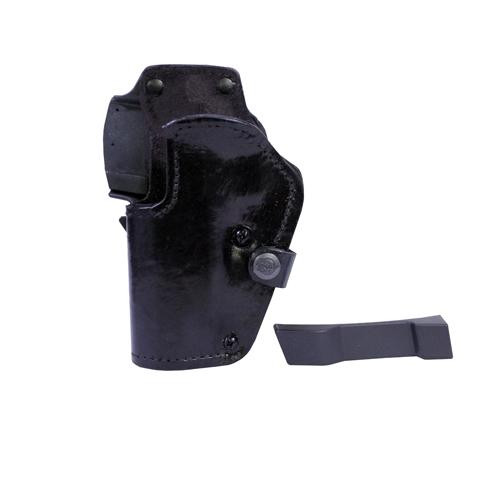 Frontline 3 Layer Synthetic Leather Belt Holster 1911 Colt Government with 5" Barrel, Black, Left Hand