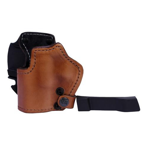 Frontline 3 Layer Synthetic Leather Belt Holster Glock 19/23/32, Brown, Left Hand