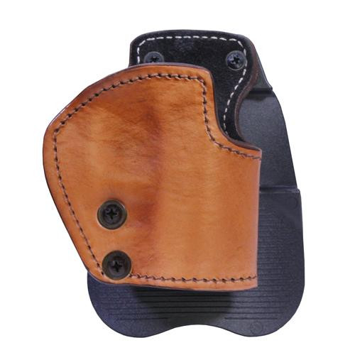 Frontline 3 Layer Synthetic Leather Paddle Holster H&K P7/13, Brown, Right Hand