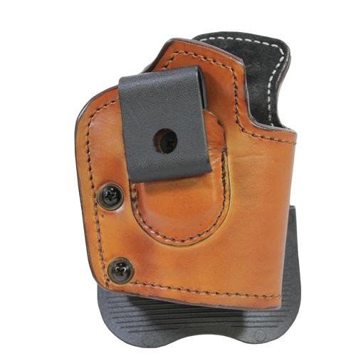 Frontline Inside Outside Multi Function Leather Holster Sig Sauer P229, Ambidextrous , Brown with Suede Lining