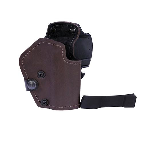 Frontline 3 Layer Synthetic Leather Belt Holster Jericho/Baby Eagle Full Size, Brown, Right Hand