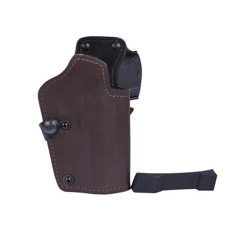 Frontline 3 Layer Synthetic Leather Belt Holster CZ SP01 Phanton, Brown Right Hand