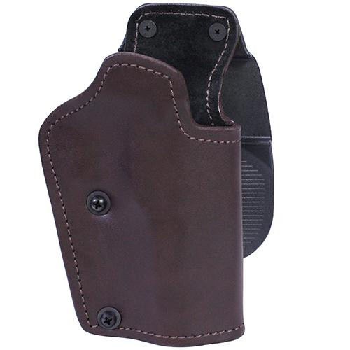Frontline 3 Layer Synthetic Leather Paddle Holster CZ SP01 Phanton, Brown, Right Hand