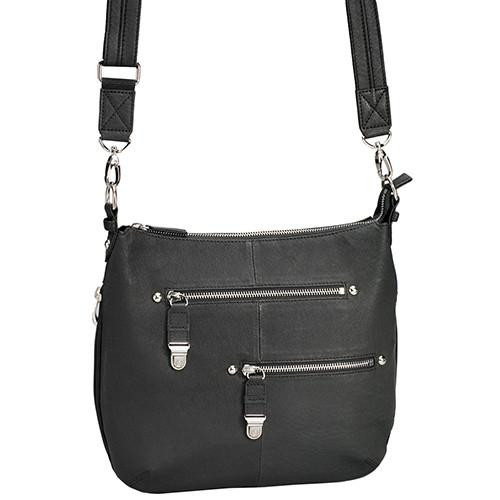 Gun Toten Mamas Chrome Zip Handbag Black